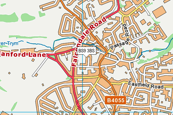 BS9 3BS map - OS VectorMap District (Ordnance Survey)