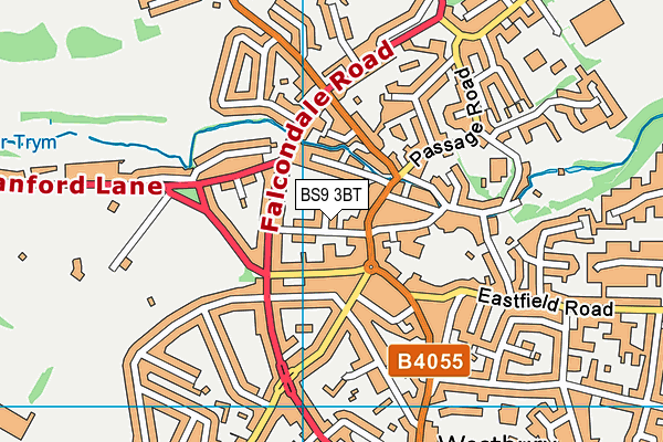BS9 3BT map - OS VectorMap District (Ordnance Survey)