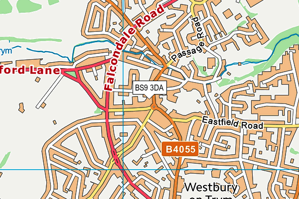 BS9 3DA map - OS VectorMap District (Ordnance Survey)