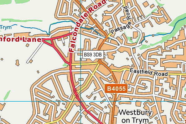BS9 3DB map - OS VectorMap District (Ordnance Survey)