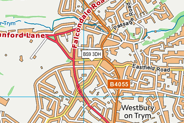 BS9 3DH map - OS VectorMap District (Ordnance Survey)