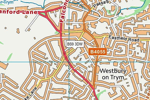 BS9 3DW map - OS VectorMap District (Ordnance Survey)