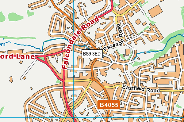 BS9 3ED map - OS VectorMap District (Ordnance Survey)