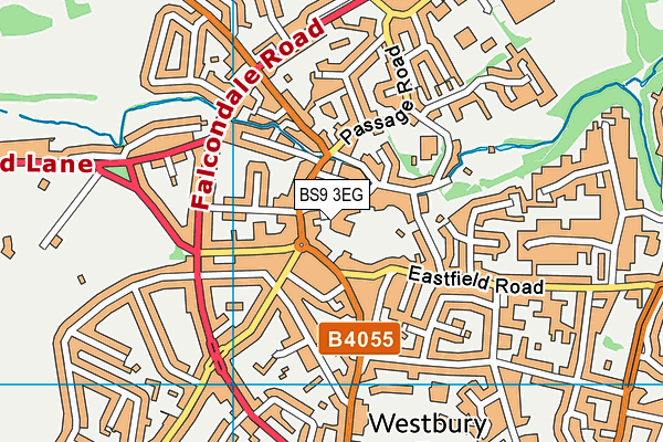 BS9 3EG map - OS VectorMap District (Ordnance Survey)