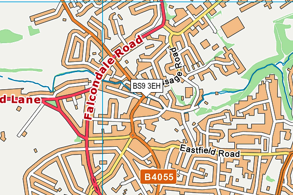 BS9 3EH map - OS VectorMap District (Ordnance Survey)