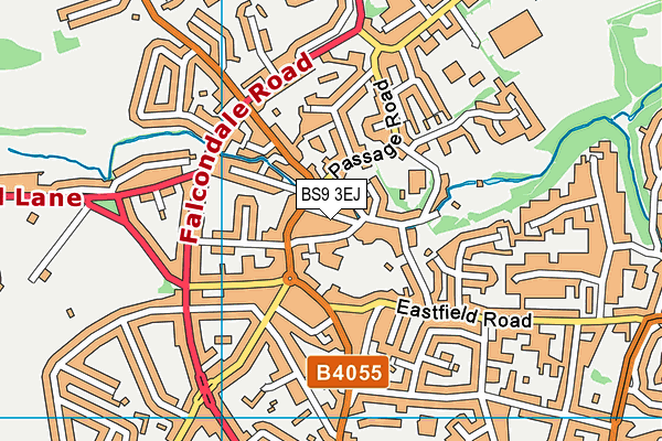 BS9 3EJ map - OS VectorMap District (Ordnance Survey)