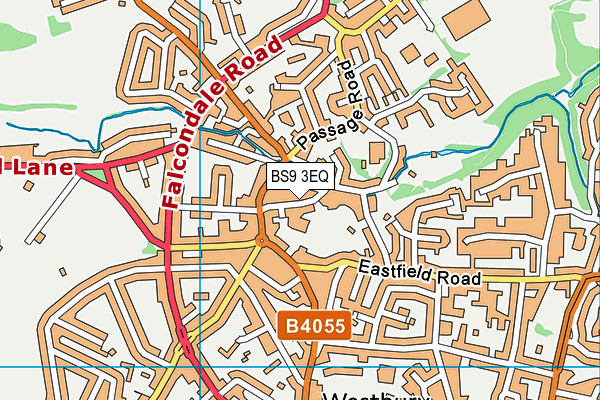 BS9 3EQ map - OS VectorMap District (Ordnance Survey)