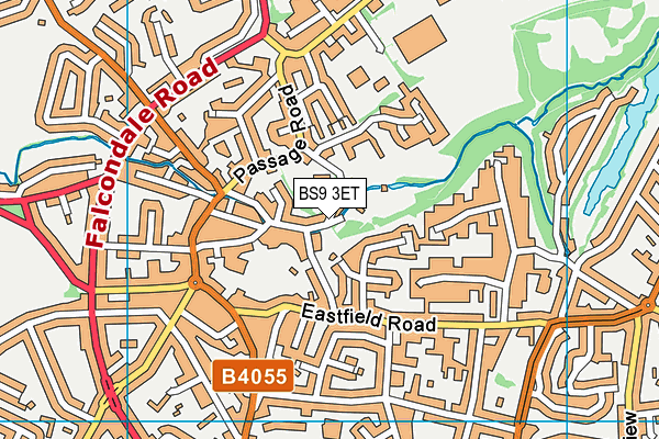 BS9 3ET map - OS VectorMap District (Ordnance Survey)