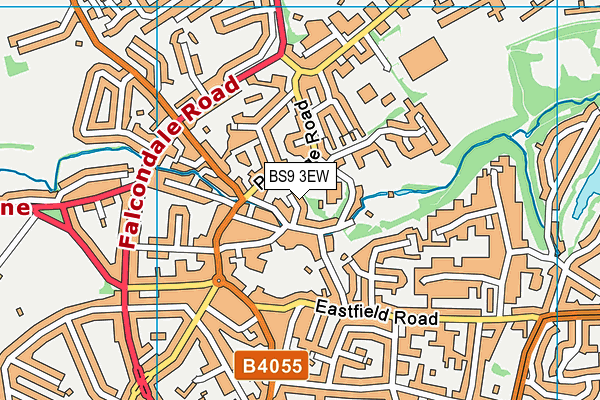 BS9 3EW map - OS VectorMap District (Ordnance Survey)