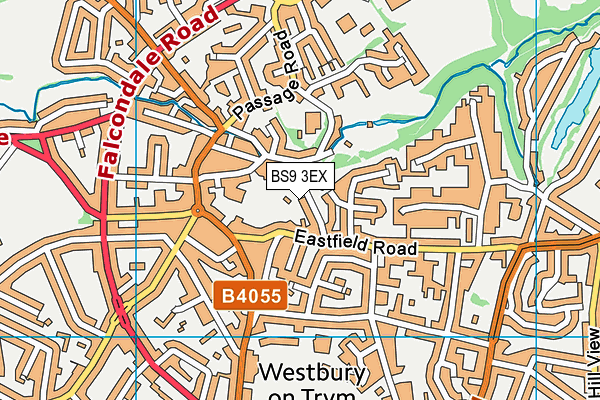 BS9 3EX map - OS VectorMap District (Ordnance Survey)