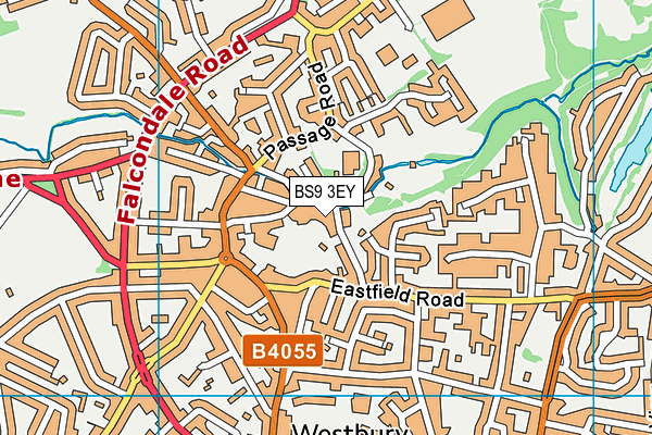 BS9 3EY map - OS VectorMap District (Ordnance Survey)
