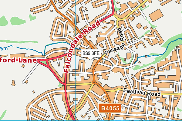 BS9 3FE map - OS VectorMap District (Ordnance Survey)