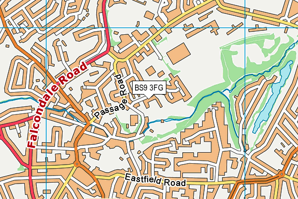 BS9 3FG map - OS VectorMap District (Ordnance Survey)