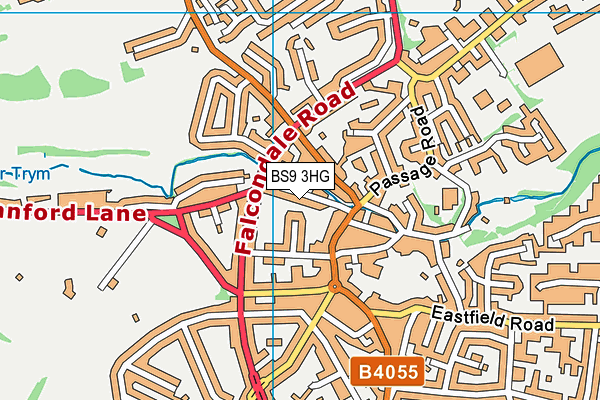 BS9 3HG map - OS VectorMap District (Ordnance Survey)