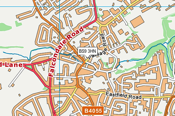 BS9 3HN map - OS VectorMap District (Ordnance Survey)