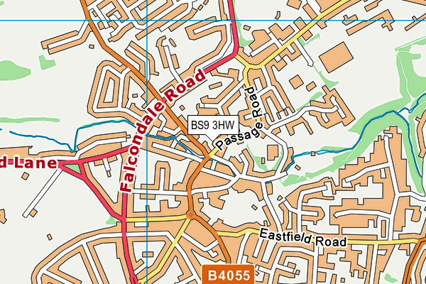 BS9 3HW map - OS VectorMap District (Ordnance Survey)