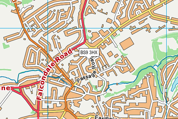 BS9 3HX map - OS VectorMap District (Ordnance Survey)