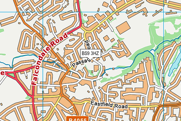 BS9 3HZ map - OS VectorMap District (Ordnance Survey)
