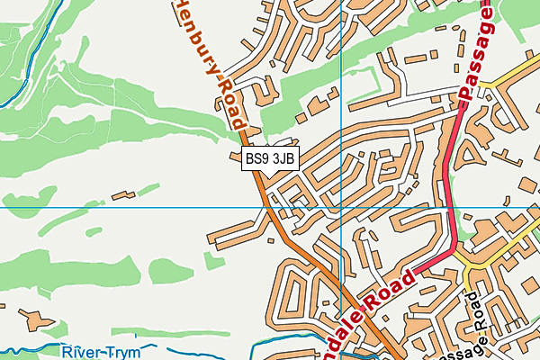 BS9 3JB map - OS VectorMap District (Ordnance Survey)