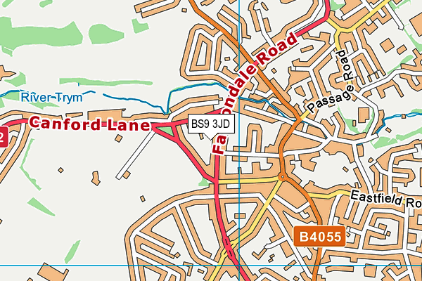 BS9 3JD map - OS VectorMap District (Ordnance Survey)