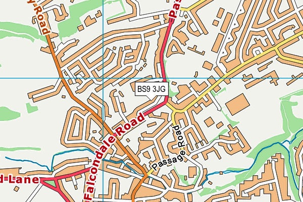BS9 3JG map - OS VectorMap District (Ordnance Survey)