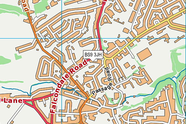 BS9 3JH map - OS VectorMap District (Ordnance Survey)