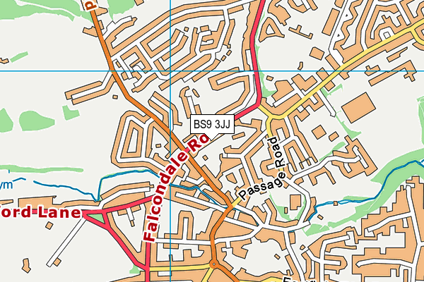 BS9 3JJ map - OS VectorMap District (Ordnance Survey)