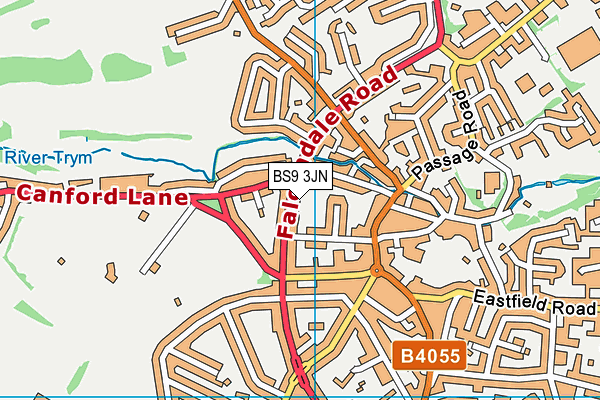 BS9 3JN map - OS VectorMap District (Ordnance Survey)