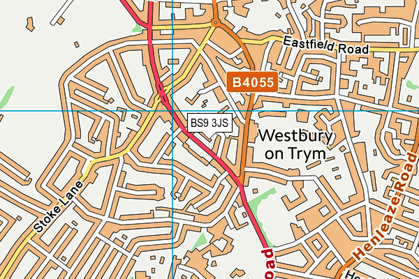 BS9 3JS map - OS VectorMap District (Ordnance Survey)