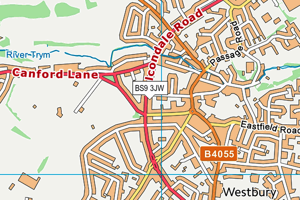 BS9 3JW map - OS VectorMap District (Ordnance Survey)