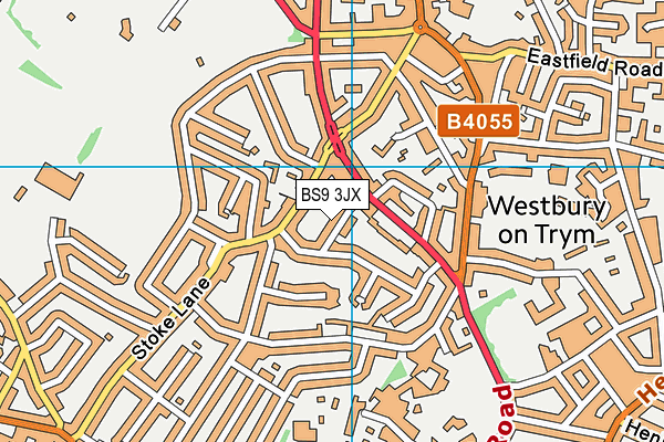 BS9 3JX map - OS VectorMap District (Ordnance Survey)