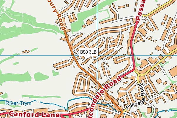 BS9 3LB map - OS VectorMap District (Ordnance Survey)