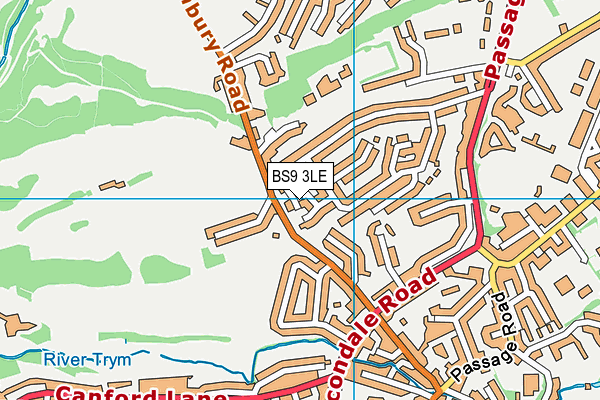BS9 3LE map - OS VectorMap District (Ordnance Survey)