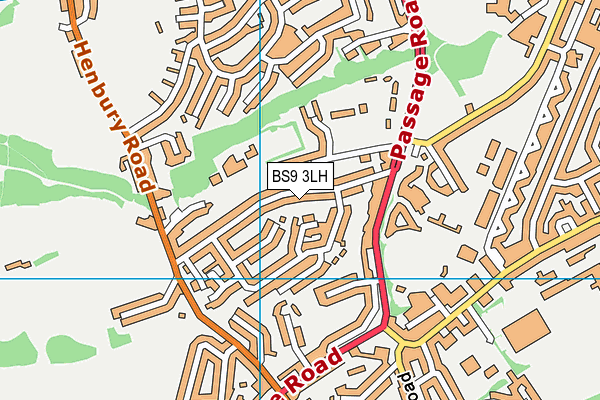 BS9 3LH map - OS VectorMap District (Ordnance Survey)