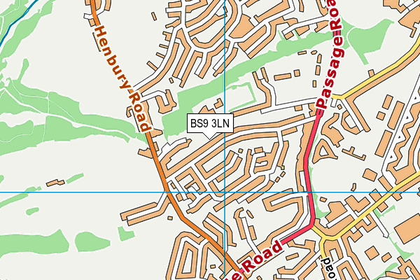 BS9 3LN map - OS VectorMap District (Ordnance Survey)