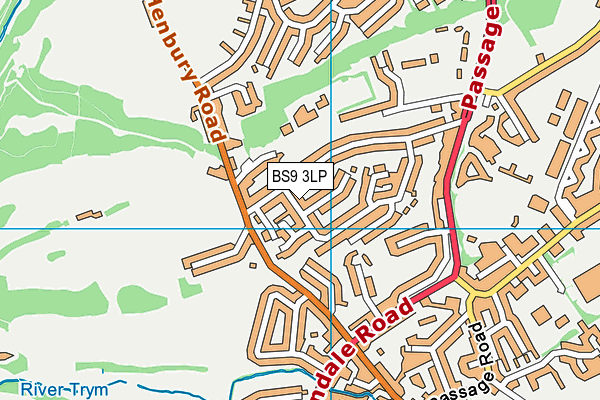 BS9 3LP map - OS VectorMap District (Ordnance Survey)