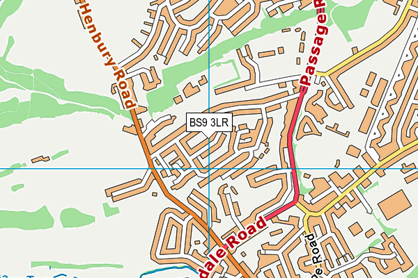 BS9 3LR map - OS VectorMap District (Ordnance Survey)