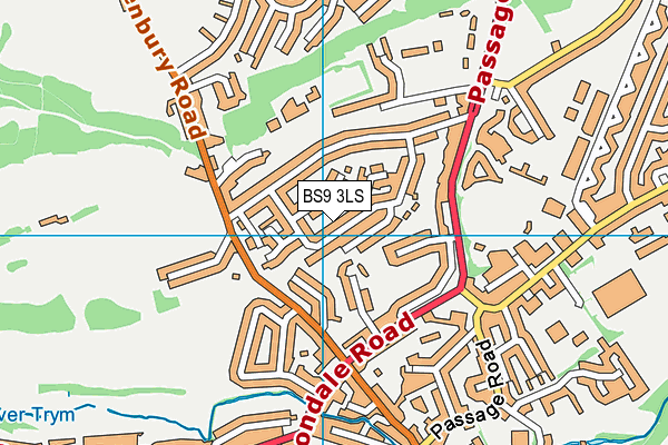 BS9 3LS map - OS VectorMap District (Ordnance Survey)