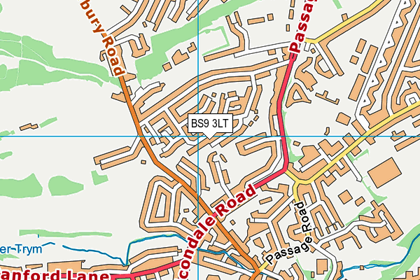 BS9 3LT map - OS VectorMap District (Ordnance Survey)
