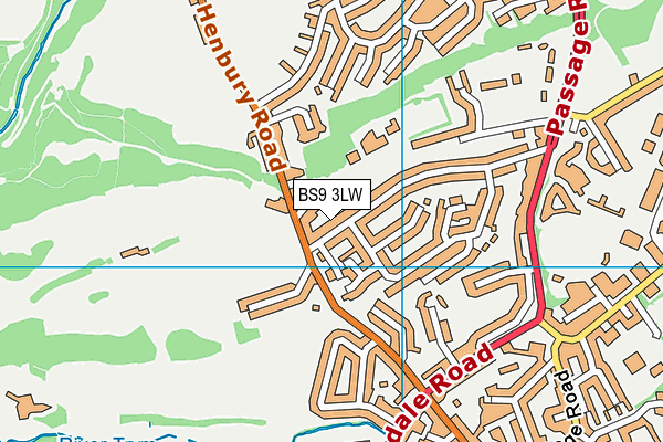BS9 3LW map - OS VectorMap District (Ordnance Survey)