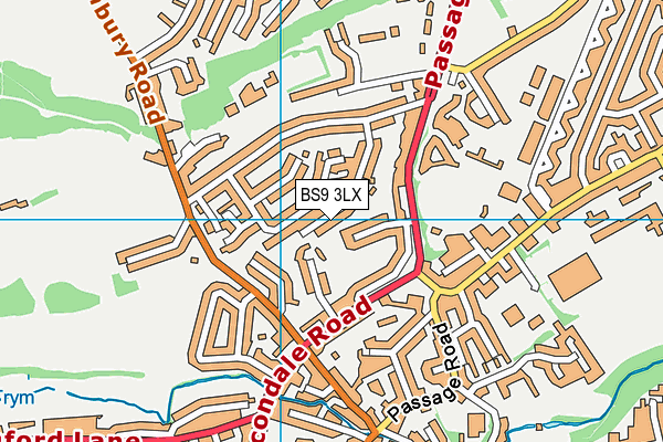 BS9 3LX map - OS VectorMap District (Ordnance Survey)