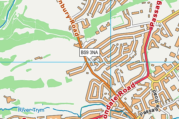 BS9 3NA map - OS VectorMap District (Ordnance Survey)