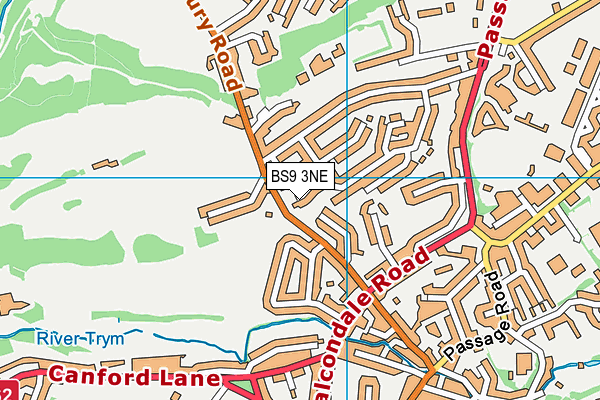 BS9 3NE map - OS VectorMap District (Ordnance Survey)