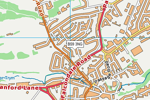 BS9 3NG map - OS VectorMap District (Ordnance Survey)