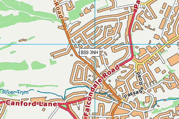 BS9 3NH map - OS VectorMap District (Ordnance Survey)