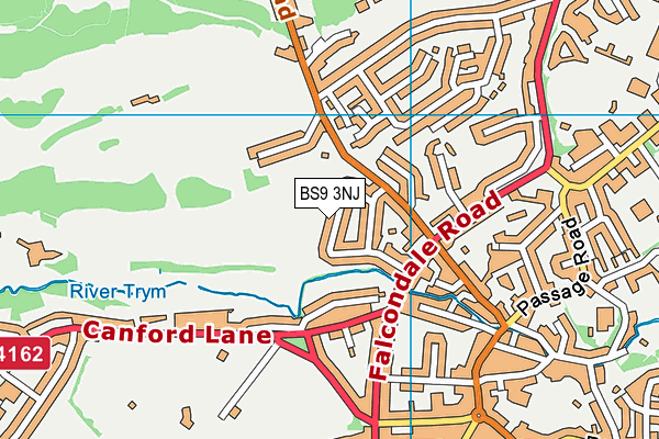 BS9 3NJ map - OS VectorMap District (Ordnance Survey)