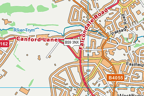 Canford Park map (BS9 3NX) - OS VectorMap District (Ordnance Survey)