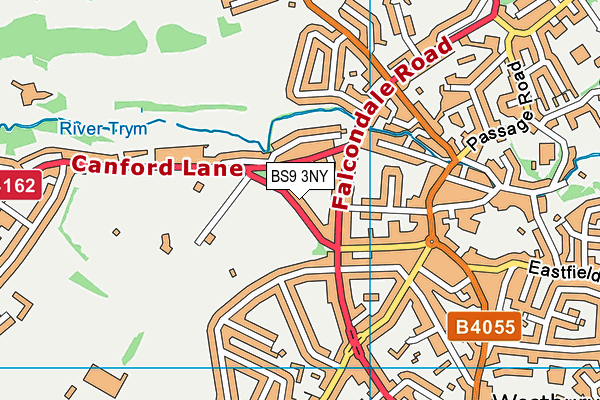 BS9 3NY map - OS VectorMap District (Ordnance Survey)