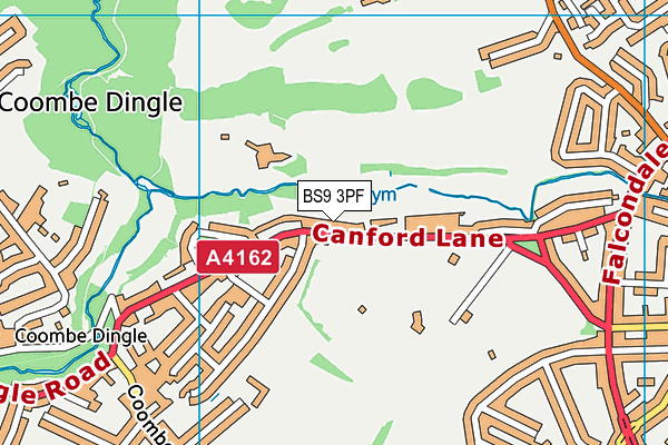 BS9 3PF map - OS VectorMap District (Ordnance Survey)