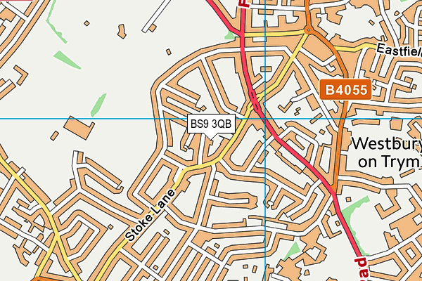 BS9 3QB map - OS VectorMap District (Ordnance Survey)